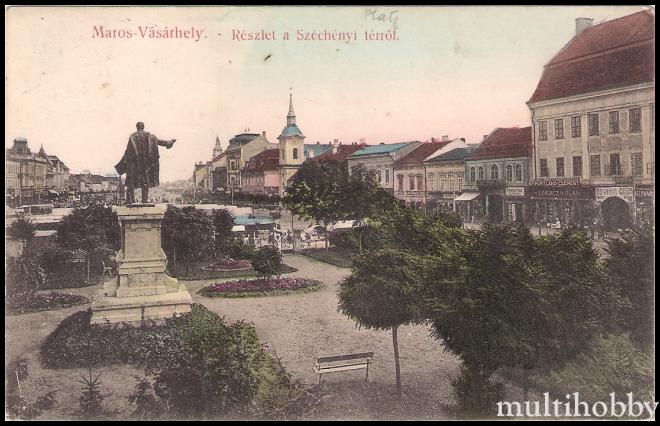 Carte postala Tirgu Mures - Statuia lui Kossuth