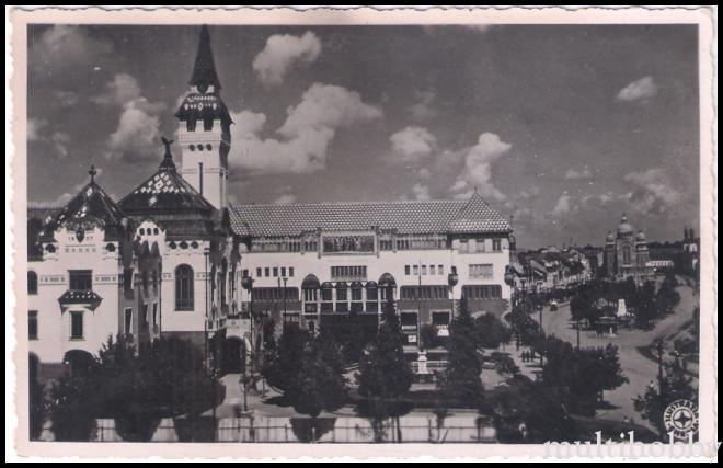 Carte postala Tirgu Mures - Palatul Cultural si primaria
