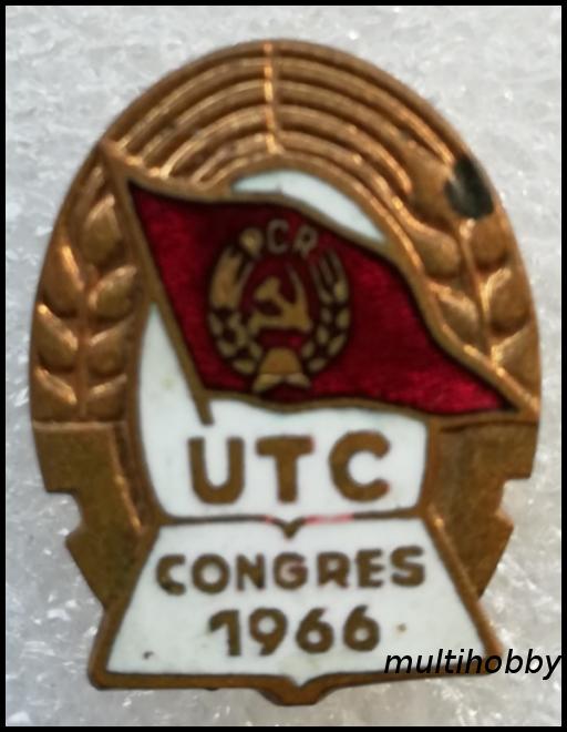 Insigna - Congresul UTC - 1966