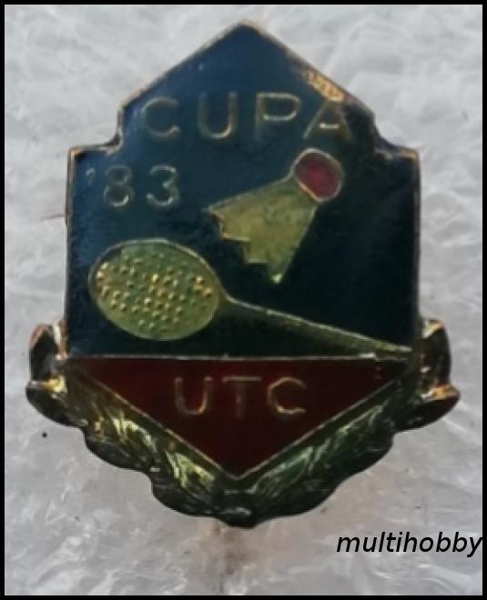Insigna - 1983 <br /> Cupa UTC - Badminton