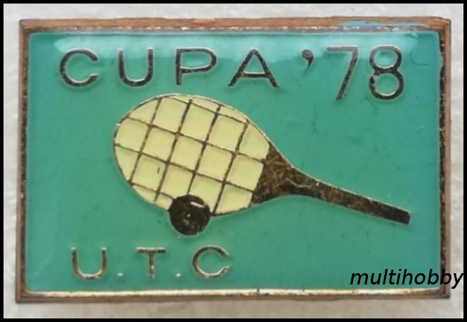 Insigna - 1978* <br /> Cupa UTC-Tenis de camp