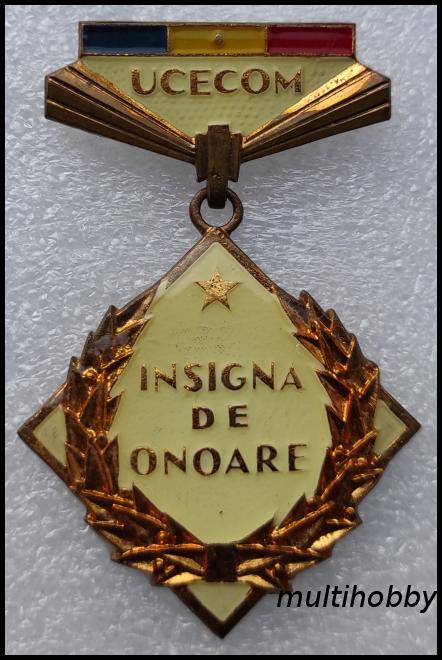 Insigna - Medalie UCECOM Insigna De Onoare
