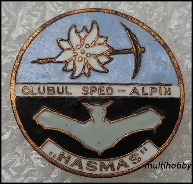 Insigna - Clubul<br/>Speo-Alpin<br/>Hasmas