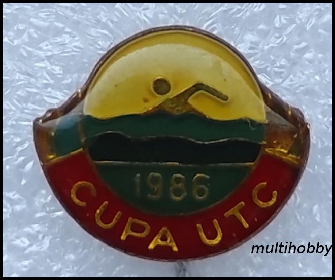 Insigna - 1986 Cupa UTC - Inot