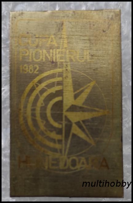 Insigna - Cupa pionierului<br/>Hunedoara 1982