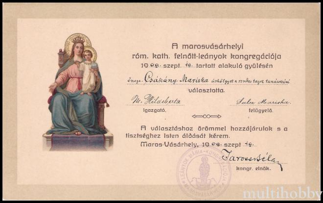 Titularizare de consilier pentru fetele majore la Congregatia Romano-Katolica din Tirgu Mures