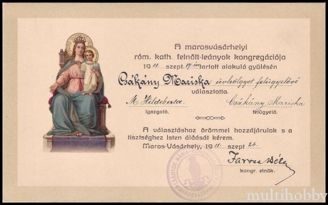 Titularizare de consilier pentru fetele majore la Congregatia Romano-Katolica din Tirgu Mures