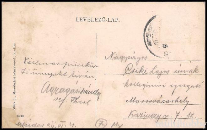 Carte postala Tirgu Mures - Podul de fier peste Mures/img/carti_postale/Ludus0006_b.jpg