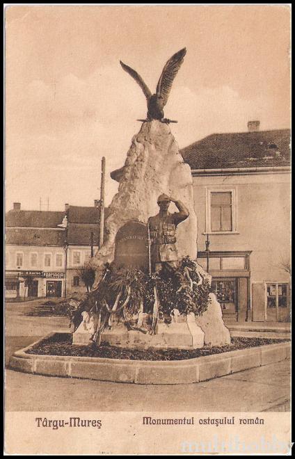 Carte postala Tirgu Mures - Monumentul ostasului roman