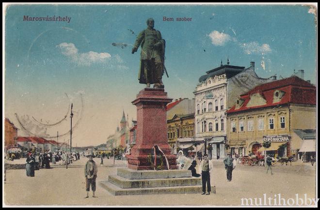 Carte postala Tirgu Mures - Statuia lui Bem