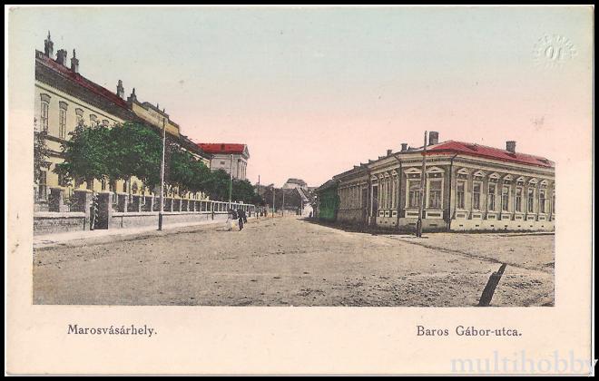 Carte postala Tirgu Mures - Strada Baross Gabor  Cazarma Pompieri