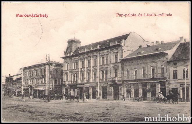 Carte postala Tirgu Mures - Palatul lui Papp si Hotelul lui Laszló