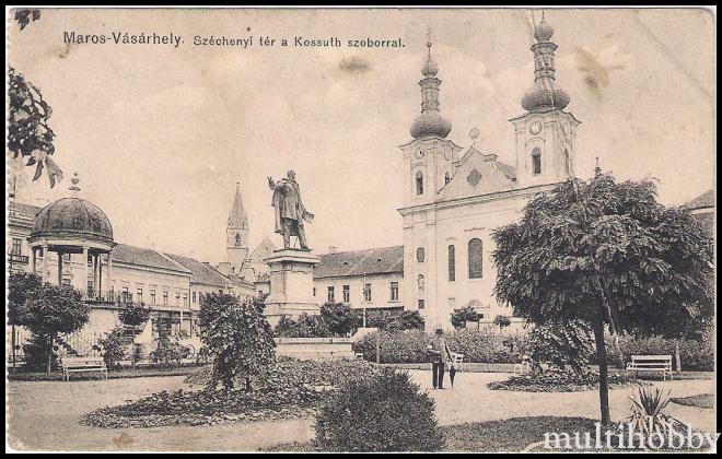 Carte postala Tirgu Mures - Statuia lui Kossuth