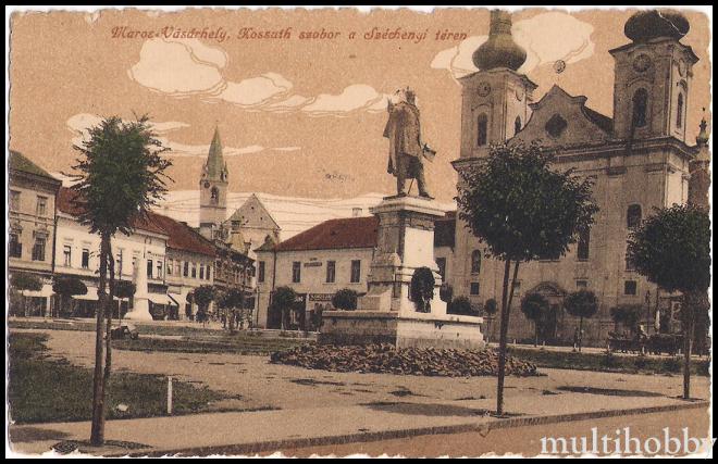 Carte postala Tirgu Mures - Statuia lui Kossuth