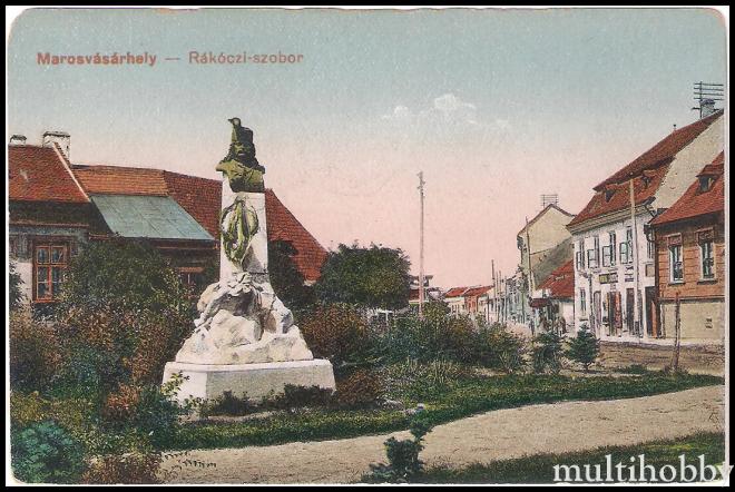 Carte postala Tirgu Mures - Statuia lui Rakoczy Ferencz