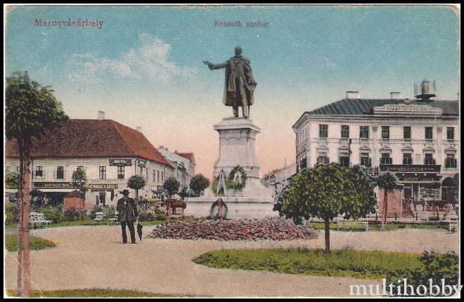 Carte postala Tirgu Mures - Statuia lui Kossuth