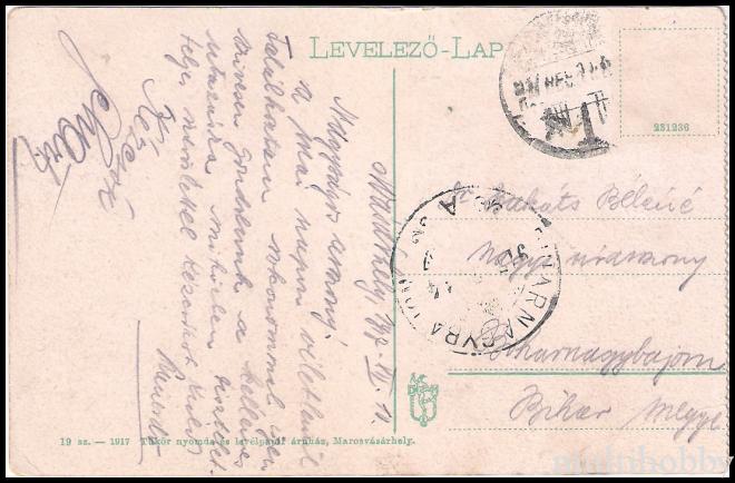 Carte postala Tirgu Mures - Strada - Hunyady/img/carti_postale/Tg-Mures0219_b.jpg