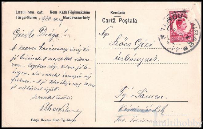 Carte postala Tirgu Mures - Colegiul romano-catolic/img/carti_postale/Tg-Mures0326_b.jpg