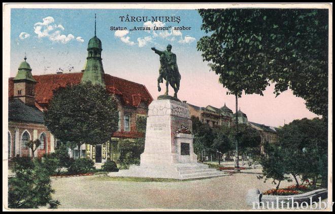 Carte postala Tirgu Mures - Statuia lui Avram Iancu