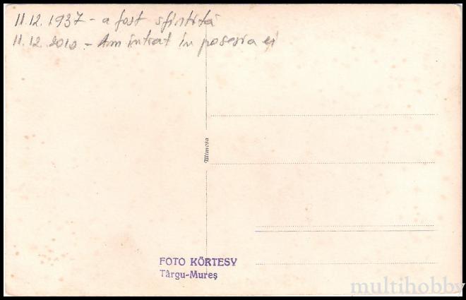 Carte postala Tirgu Mures - Biserica Reformata str.Voinicenilor - Sfintita in 11.12.1937/img/carti_postale/Tg-Mures0366_b.jpg