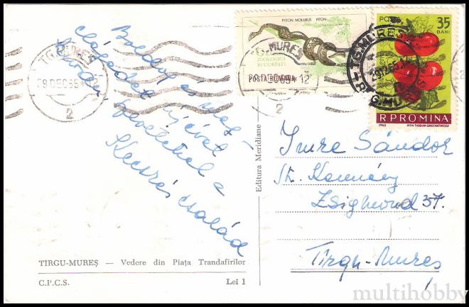 Carte postala Tirgu Mures - Centru - Piata Trandafirilor - Iarna - Noaptea/img/carti_postale/Tg-Mures0634_b.jpg