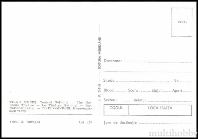 Carte postala Tirgu Mures - Teatrul National/img/carti_postale/Tg-Mures0698_b.jpg