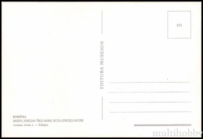 Carte postala Tirgu Mures - Muzeul Judetean - Sectia Stiintele naturii - Radasca/img/carti_postale/Tg-Mures0868_b.jpg