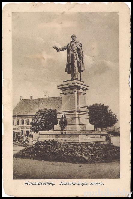 Carte postala Tirgu Mures - Statuia lui Kossuth