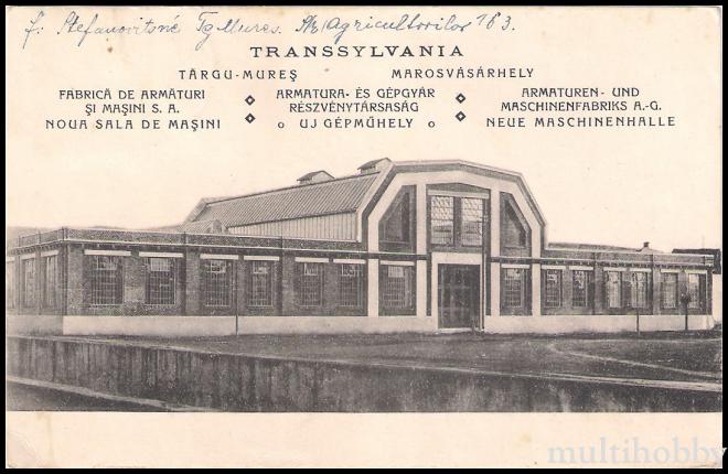 Carte postala Tirgu Mures - Fabrica de Armaturi si masini S.A. Noua sala de masini