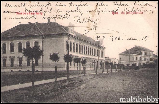 Carte postala Tirgu Mures - Scoala de fete