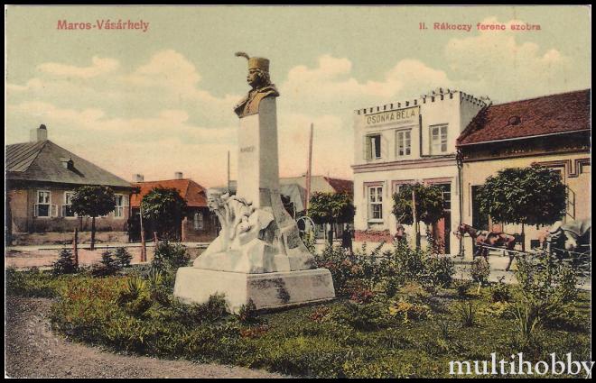 Carte postala Tirgu Mures - Statuia lui Rakoczy Ferencz