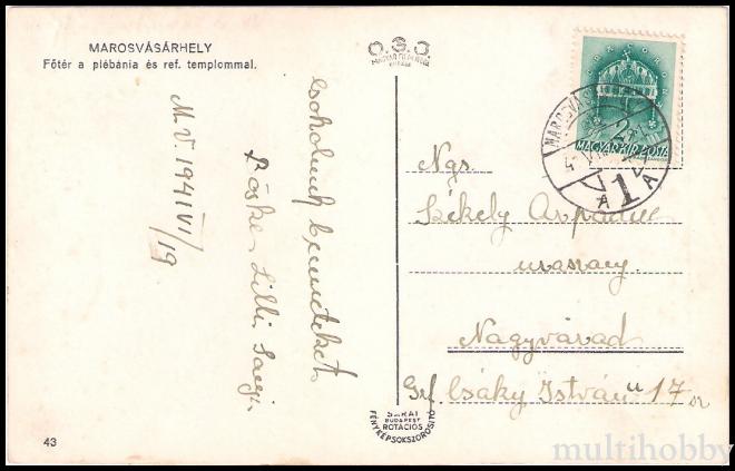 Carte postala Tirgu Mures - Centru - Piata Szechenyi/img/carti_postale/Tg-Mures1290_b.jpg