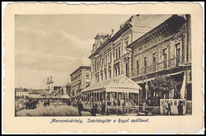 Carte postala Tirgu Mures - Centru - Piata Szechenyi ,Hotel Royal