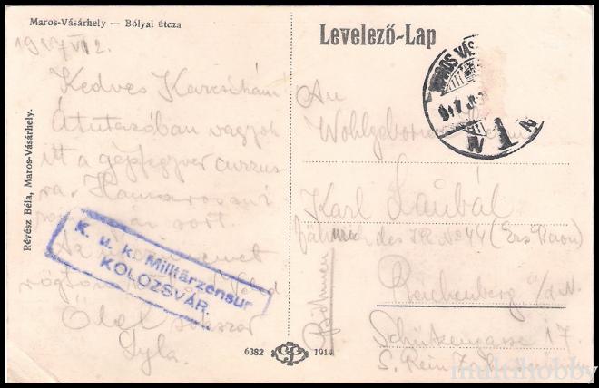 Carte postala Tirgu Mures - Strada Bolyai/img/carti_postale/Tg-Mures1471_b.jpg