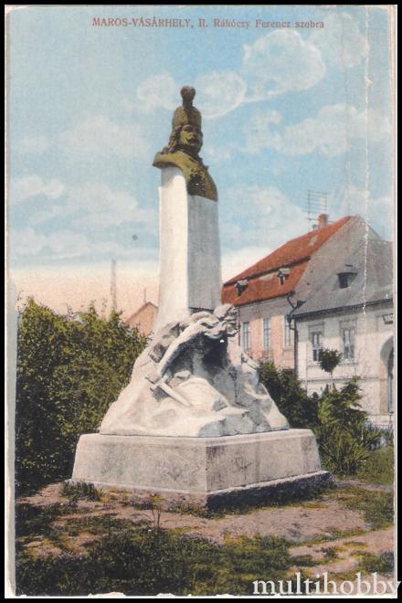 Carte postala Tirgu Mures - Statuia lui Rakoczy Ferencz