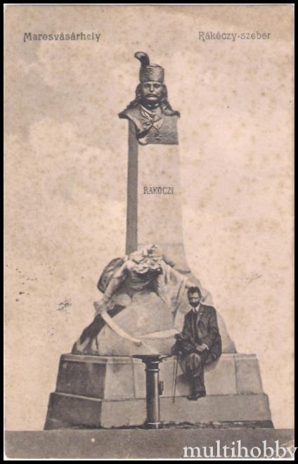 Carte postala Tirgu Mures - Statuia lui Rakoczy Ferencz