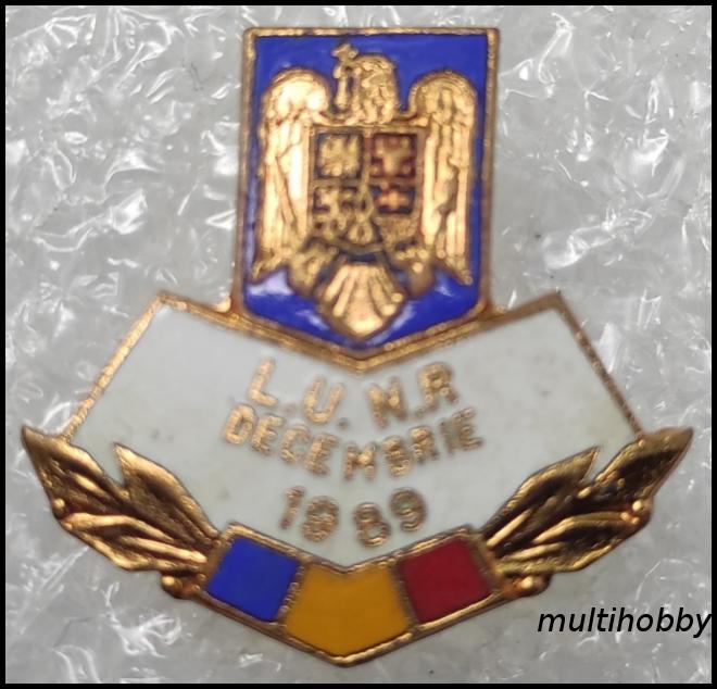 Insigna - L.U.N.R.<br/>Decembrie 1989