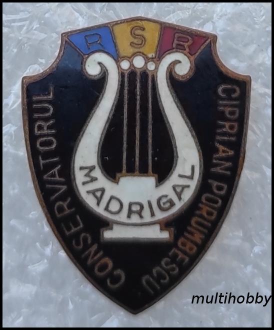 Insigna - Corul Madrigal<br/>Conservatorul Ciprian Porumbescu