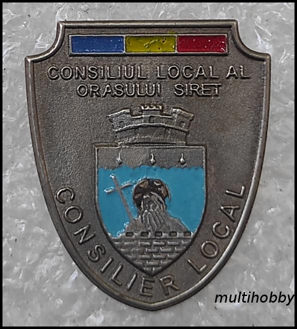 Insigne - ****Consilier Local al Orasului Siret <br> Consilier local