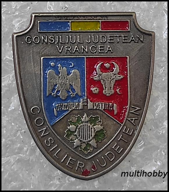 Insigna - *Consiliu judetean Vrancea <br> Consilier Judetean
