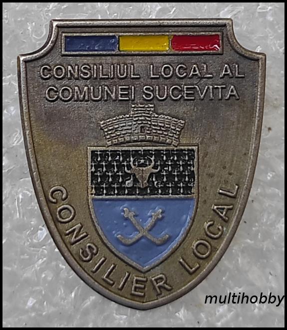 Insigne - *****Consiliu local alcomunei Sucevita <br> Consilier Local