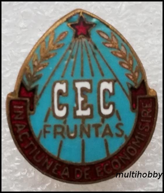 Insigna - Fruntas CEC - In activitatea de economisire