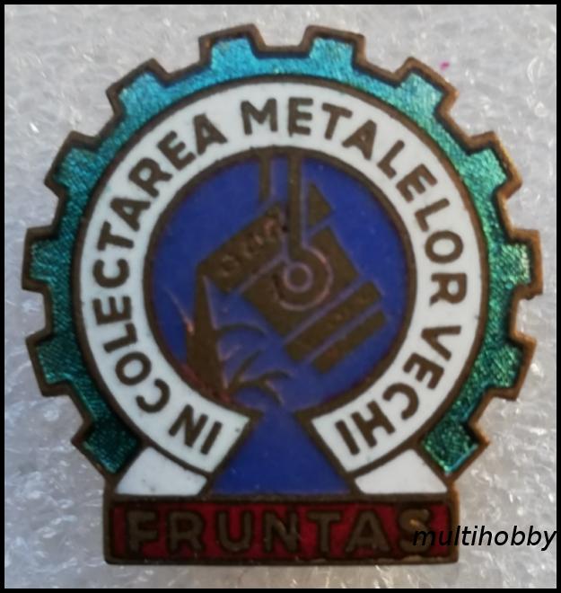Insigna - Fruntas in colectarea metalelor vechi