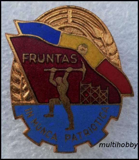 Insigna - Fruntas in munca patriotica