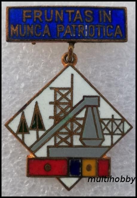 Insigna - Fruntas in munca patriotica