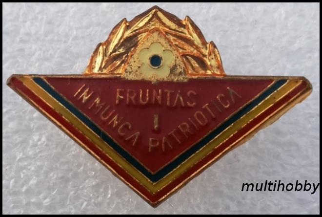 Insigna - Fruntas in munca patriotica <br /> clasa I