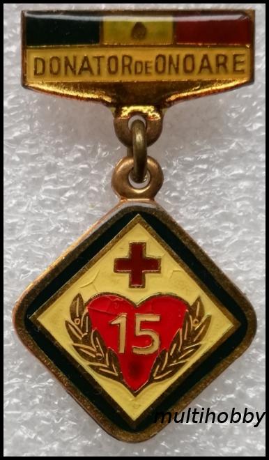 Insigna - Donator de onoare - 15