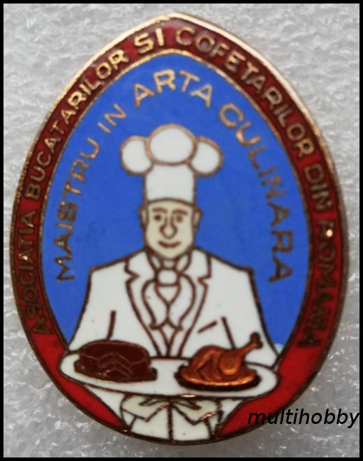 Insigna - Maestru in arta culinara - Asociatia bucatarilor si cofetarilor din Romania