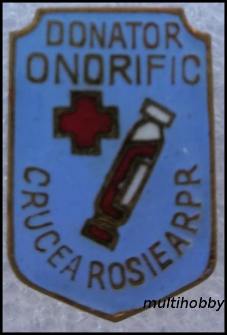 Insigna - Donator onorific - Crucea rosie