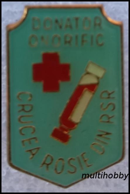 Insigna - Donator onorific - Crucea rosie